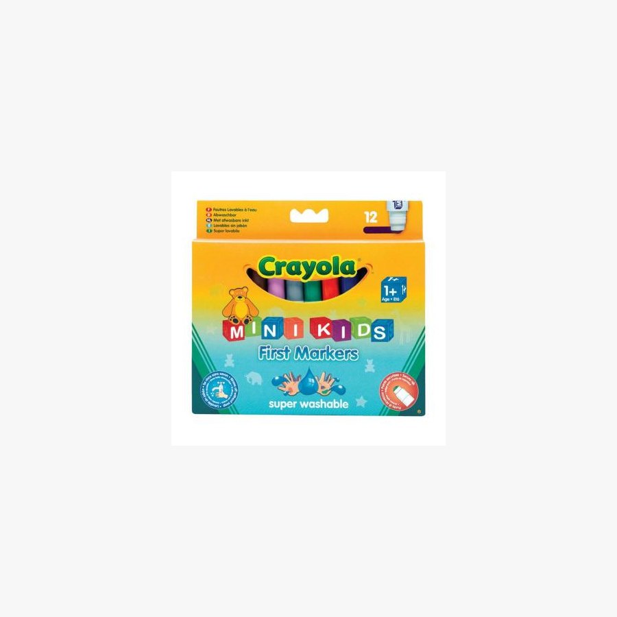 Набір для творчості Crayola 12 легко смываемых широких фломастеров (8325)