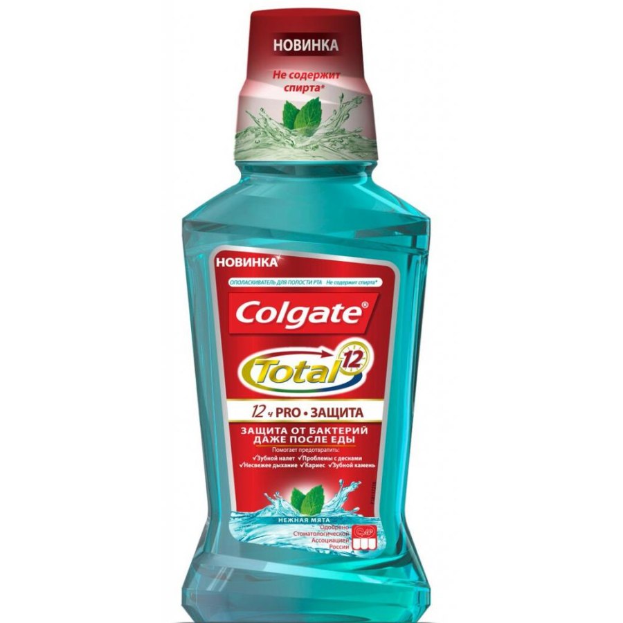 Ополіскувач для порожнини рота Colgate Total Нежная мята 250 мл (6920354814396)