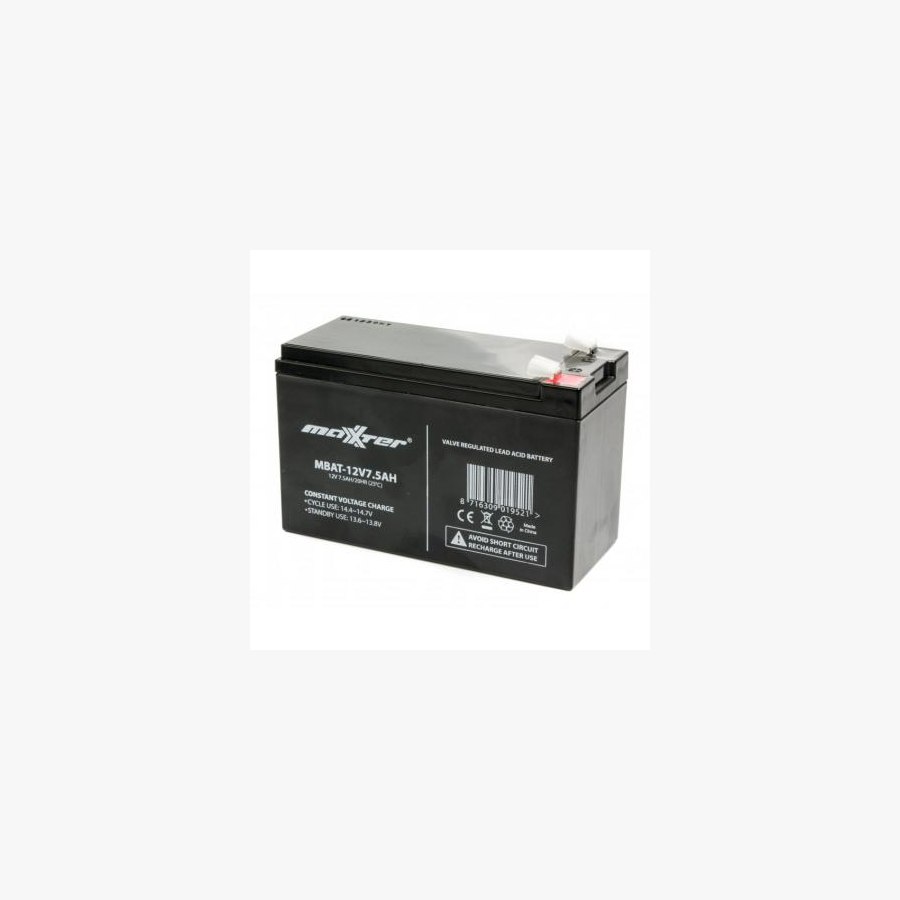 Батарея до ДБЖ Maxxter 12V 7.5AH (MBAT-12V7.5AH)