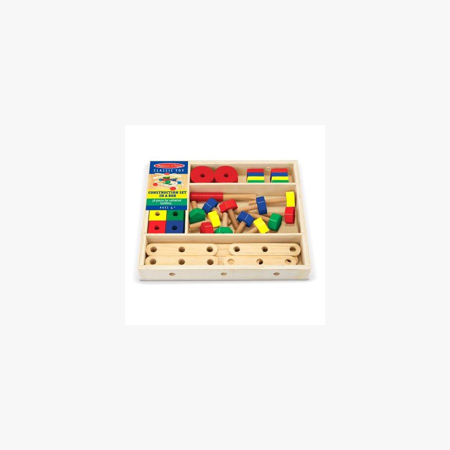 Розвиваюча іграшка Melissa&Doug Деревянный строительный конструктор (MD5151)