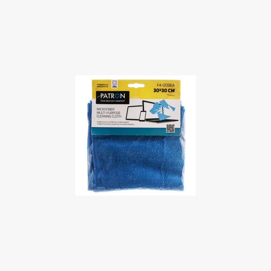 Серветки Patron microfiber 1*30x30cm, для TFT/Television/Plasma (F4-009EA)