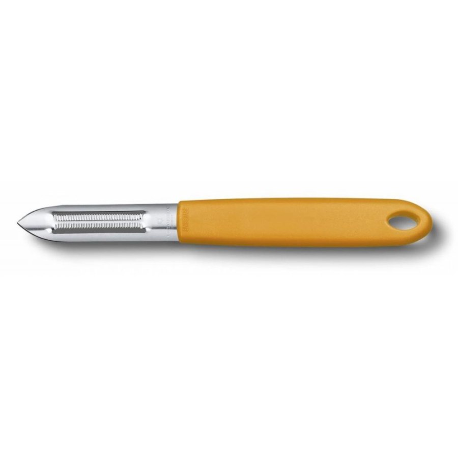 Овочечистка Victorinox 165 мм, серрейторное лезвие, оранжевая (7.6077.9)