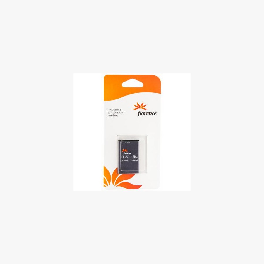 Акумуляторна батарея Florence Nokia BL-5C 1020mA (BL-5C)