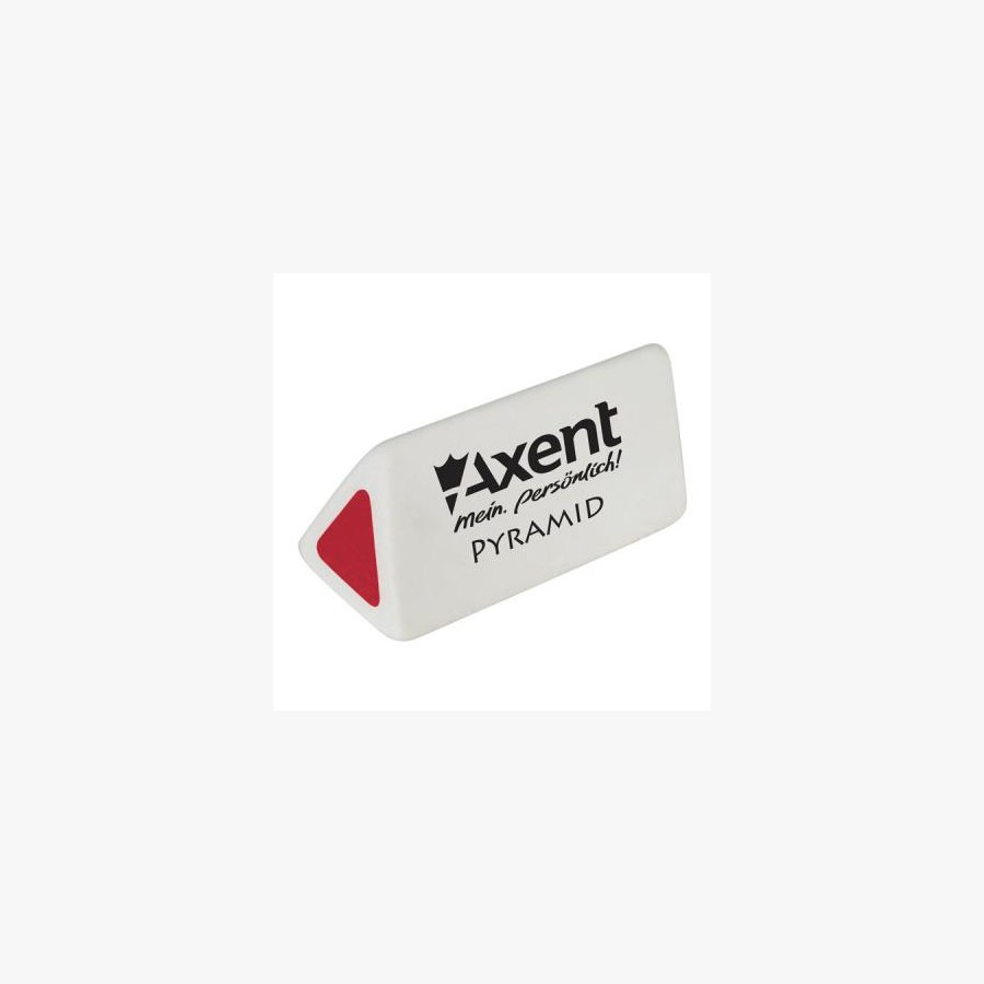 Гумка Axent soft Pyramid, white-red (display) (1187-А)