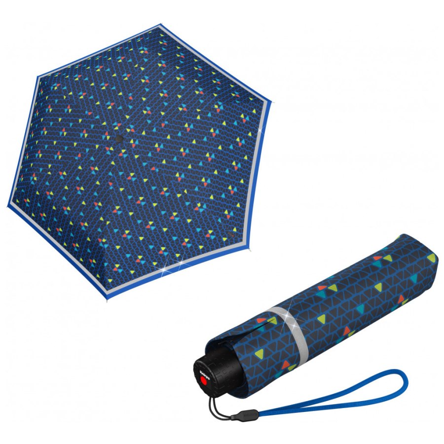 Парасоля Knirps Rookie Manual Triple Blue Reflective (Kn95-6050-8539)