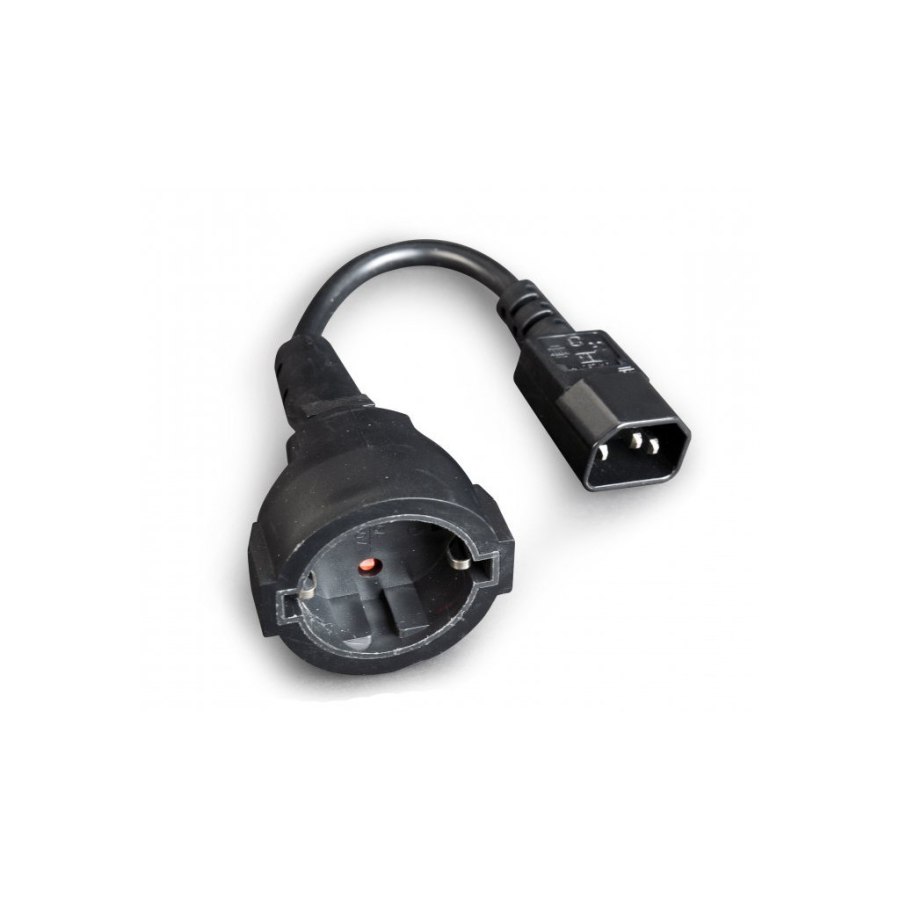 Кабель живлення C14 to Schuko 0.15m Cablexpert (PC-SFC14M-01)