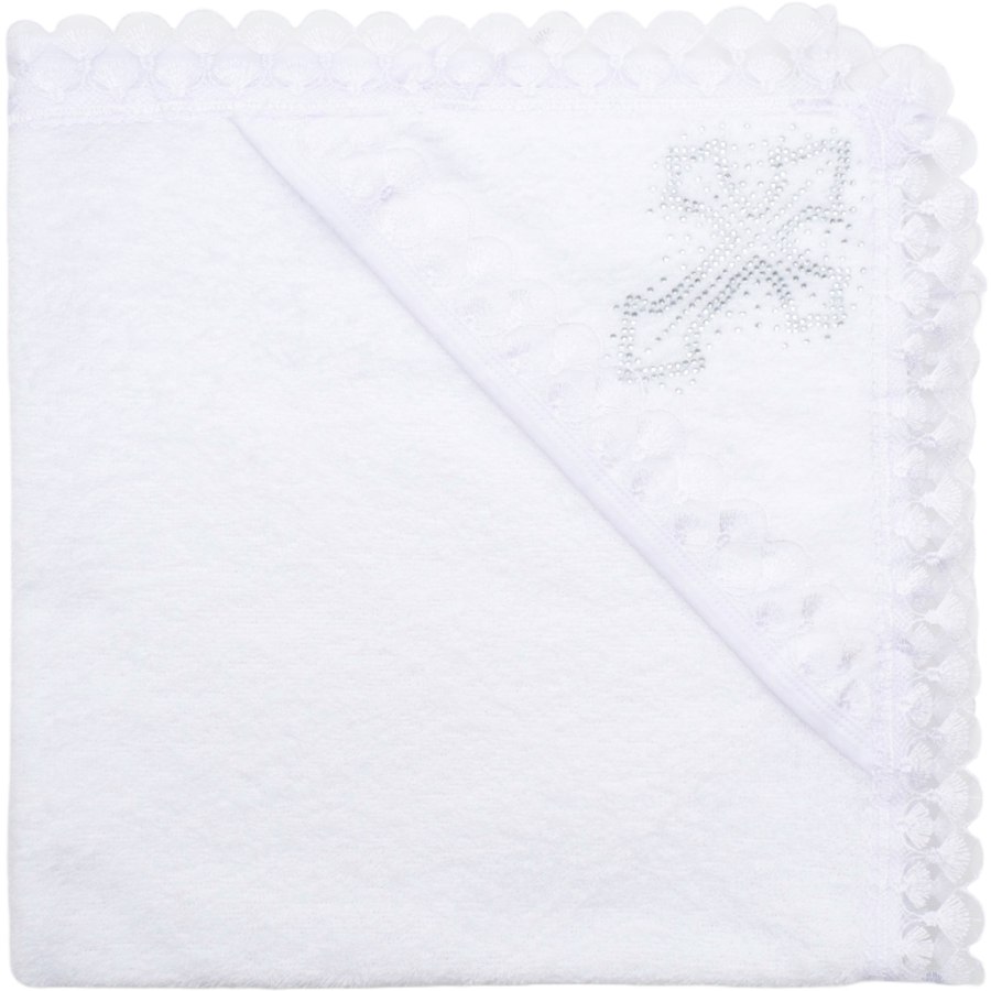 Крижма дитяча Mille з хрестиком (7701-white)