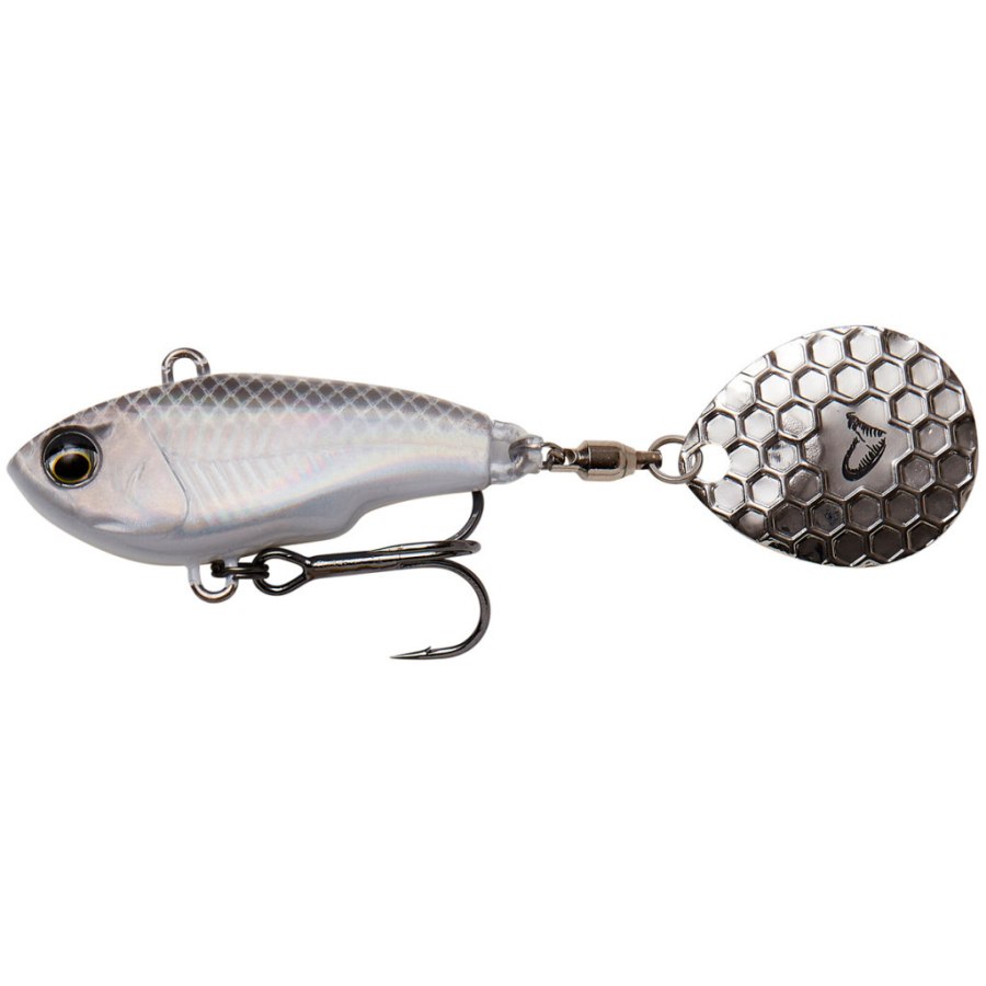 Тейл-спінер Savage Gear Fat Tail Spin 65mm 16.0g White Silver (1854.11.70)