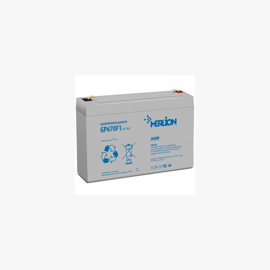Батарея до ДБЖ Merlion 6V-7Ah (GP670F1)