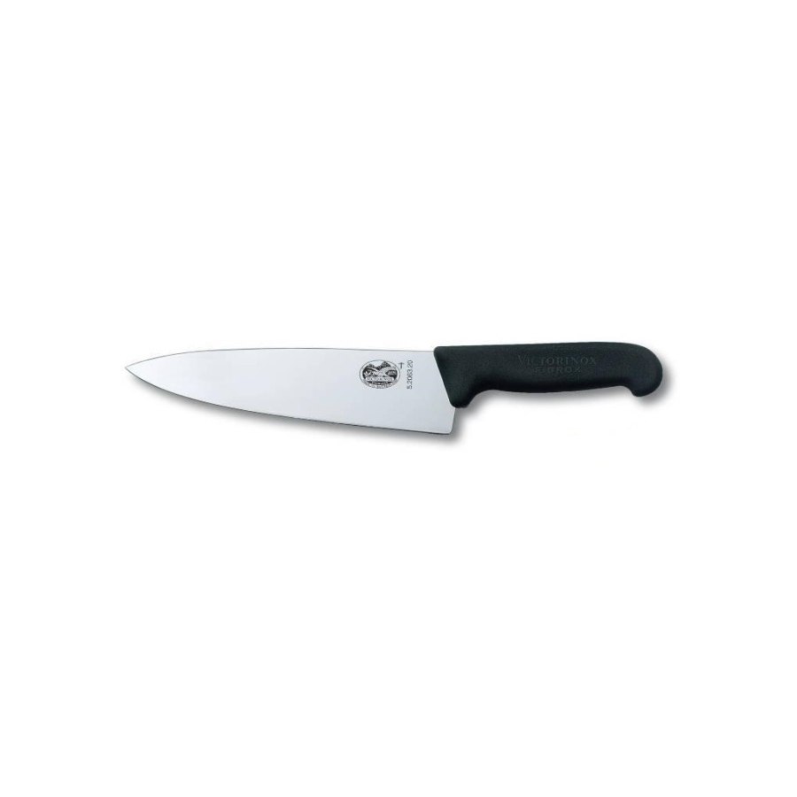 Кухонний ніж Victorinox Fibrox разделочный 20 см, черный (5.2063.20)