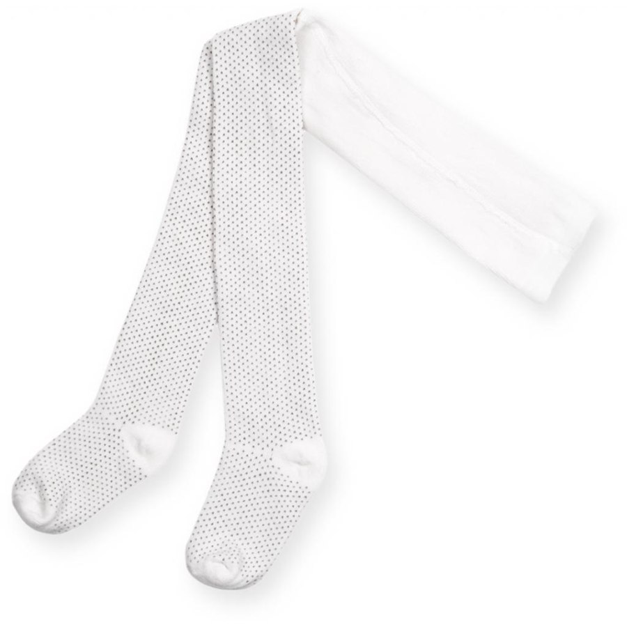 Колготки дитячі Bibaby для дівчаток в крапочку білі (68001-92/G-white)