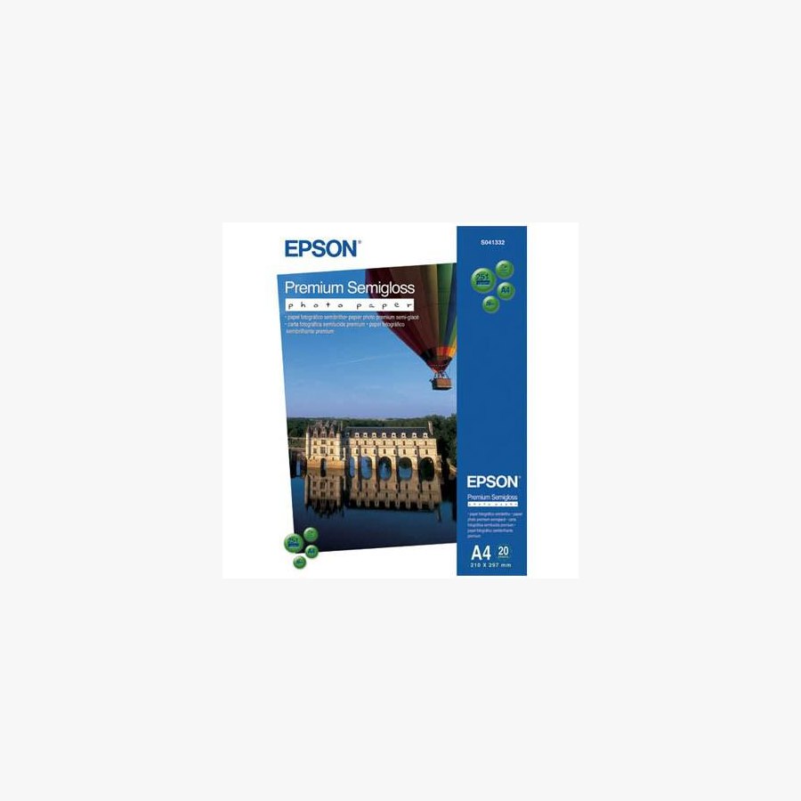 Фотопапір Epson A4 Premium Semigloss Photo Paper (C13S041332)