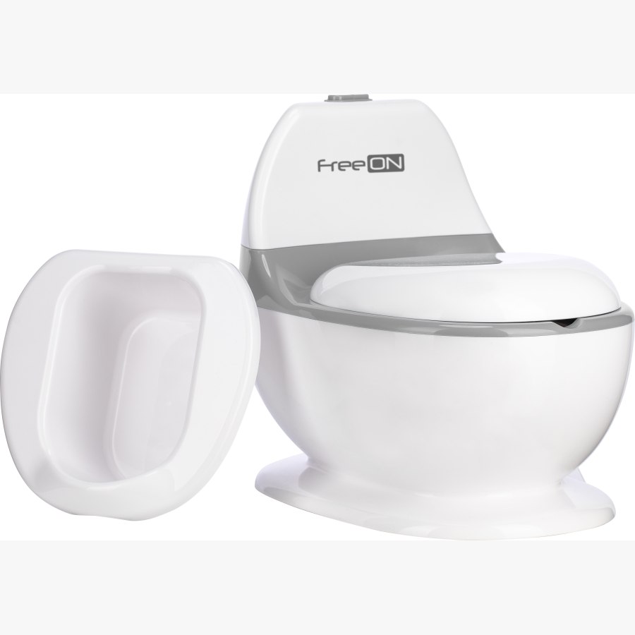 Дитячий горщик FreeON зі звуком змиву, white