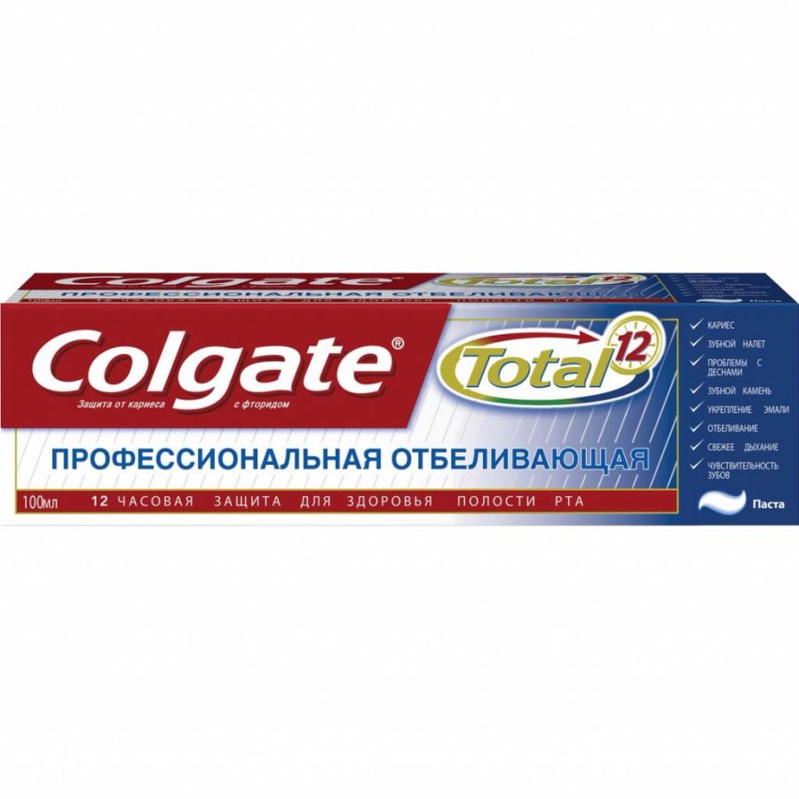 Зубна паста Colgate Total 12 Комплексное отбеливание 100 мл (6920354815355)