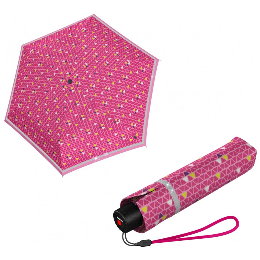 Парасоля Knirps Rookie Manual Triple Pink Reflective (Kn95-6050-8540)
