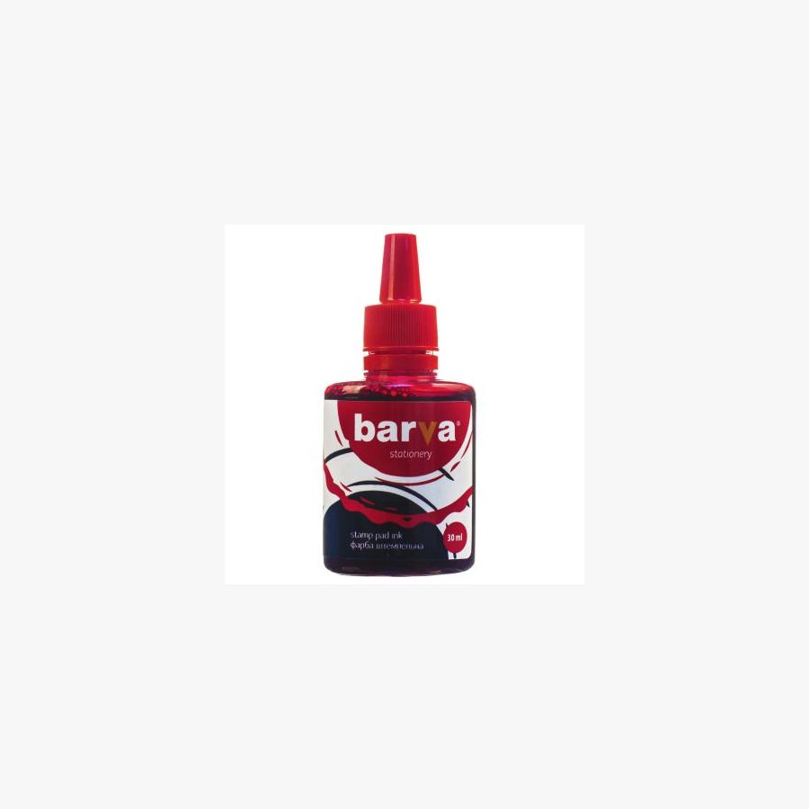 Фарба штемпельна Barva 30мл, red (SPI-R-003)