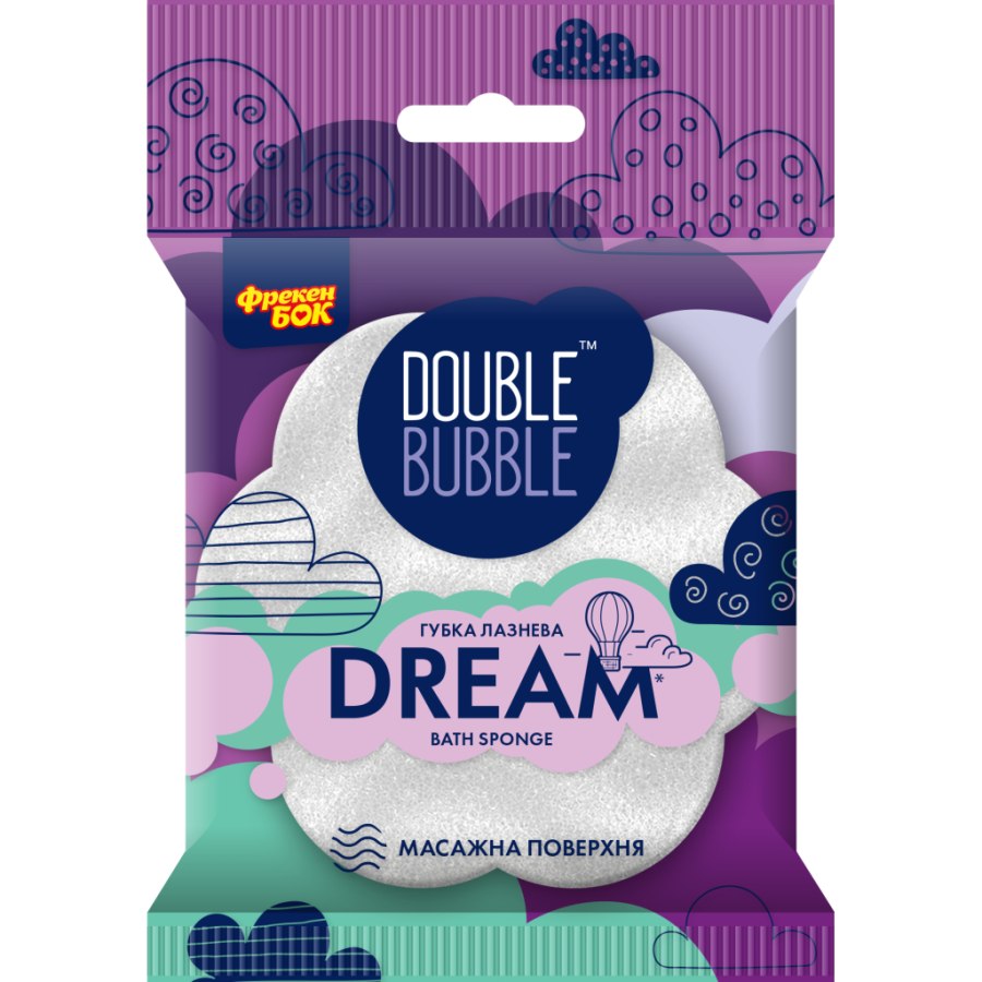 Губка для купання Фрекен БОК Dream З масажною поверхнею Колір в асортименті (4823071627282)