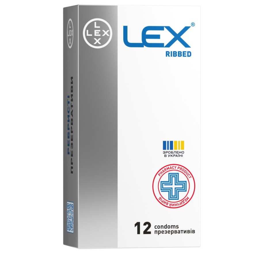 Презервативи Lex Condoms Ribbed 12 шт. (4820144771934)