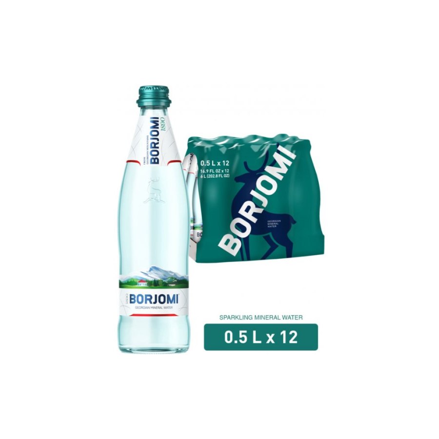 Мінеральна вода Borjomi 0.5 газ скл