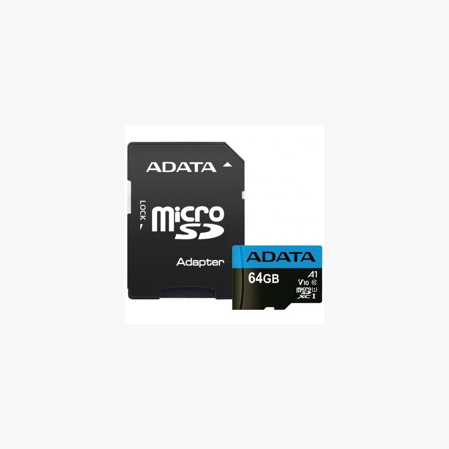 Карта пам'яті ADATA 64GB microSD class 10 UHS-I A1 Premier (AUSDX64GUICL10A1-RA1)