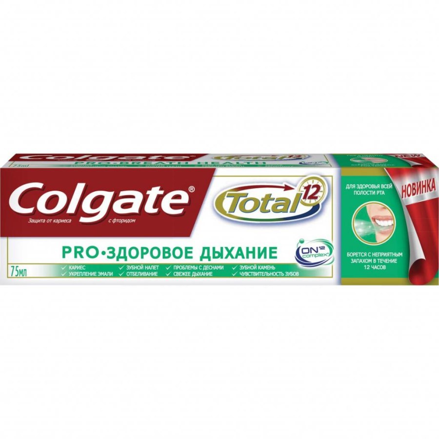 Зубна паста Colgate Total 12 Pro-Здоровое дыхание 75 мл (7509546067094)