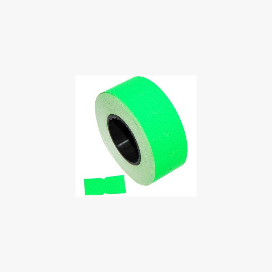 Етикет-стрічка Aurika 21х12 green, 30 рул (2112G)