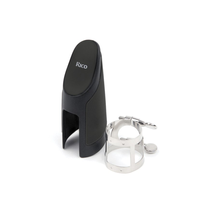 Лігатура для саксофонів D'Addario Rico Ligature & Cap For Alto Sax Nickel-Plated (RAS1N)