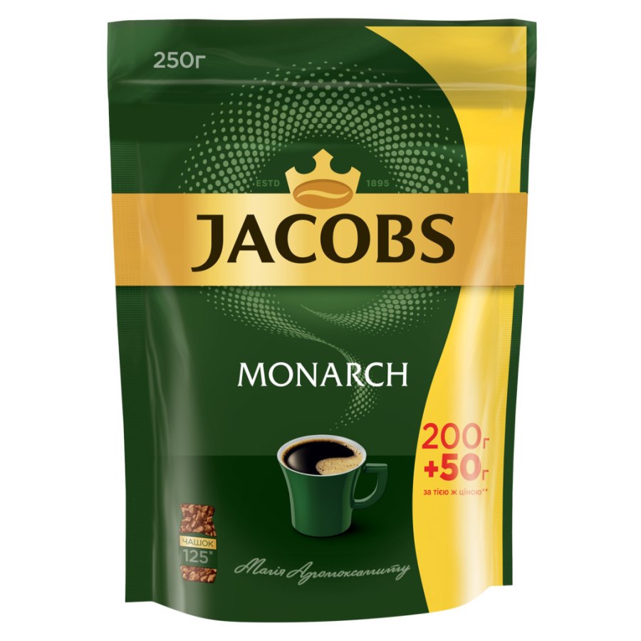 Кава Jacobs розчинна 250г, пакет (prpj.90137)