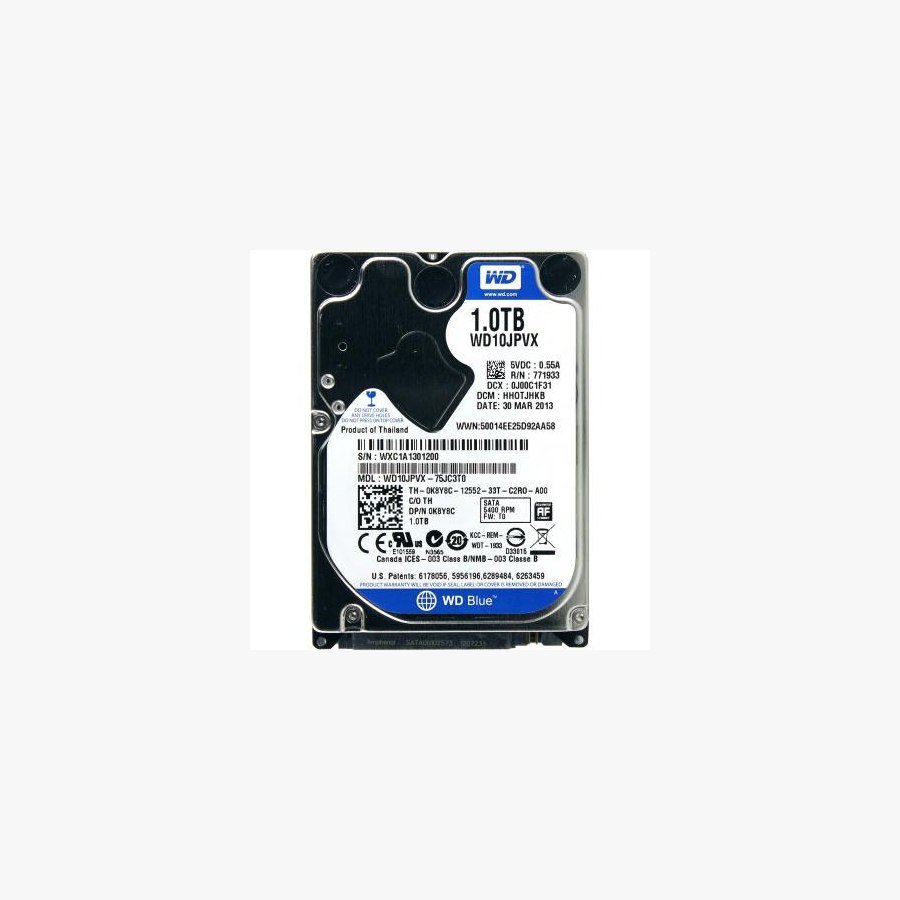 Жорсткий диск для ноутбука 2.5" 1TB WD (WD10JPVX)