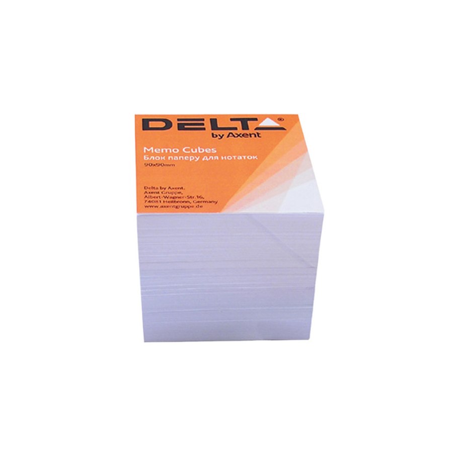 Папір для нотаток Delta by Axent білий 90Х90Х80мм, unglued (D8005)