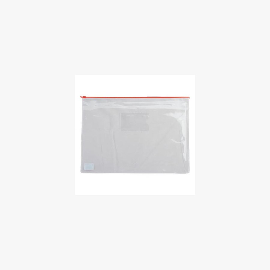 Папка на блискавці Buromax А4, plastic zipper red (BM.3946-05)
