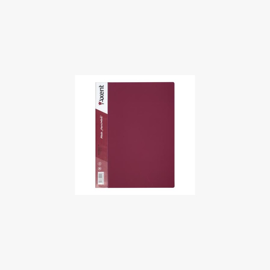 Папка з файлами Axent 10 sheet protectors, burgundy (1010-04-А)
