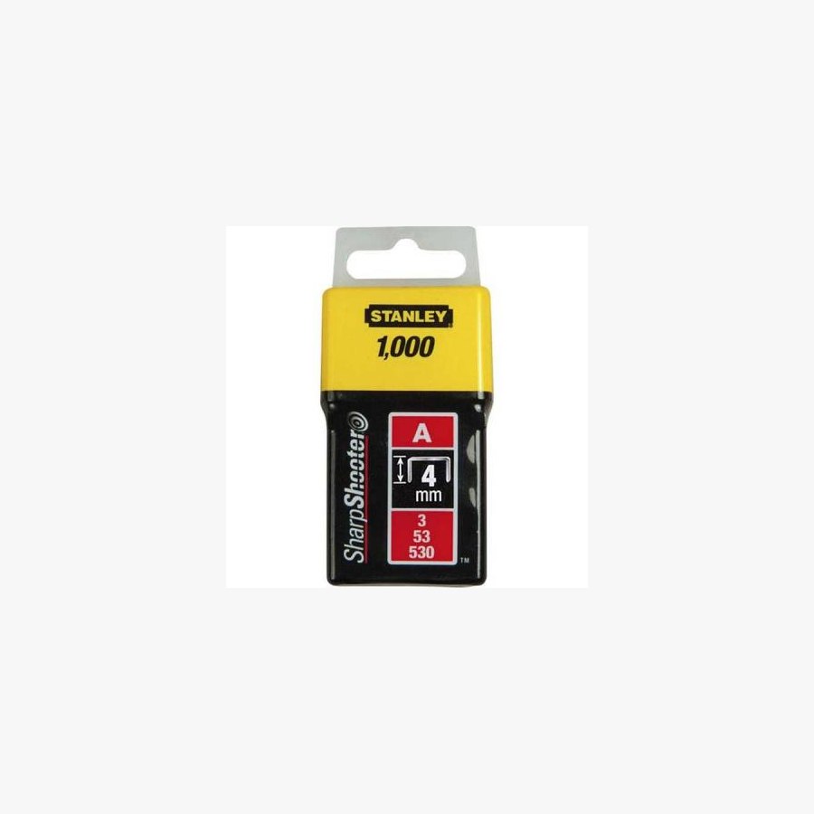 Скоби Stanley Light Duty тип а, 4мм, 1000шт (1-TRA202T)