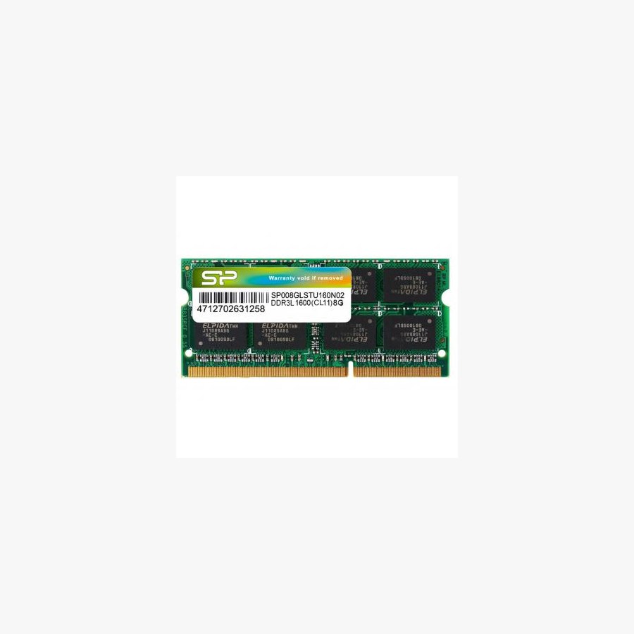 Модуль пам'яті для ноутбука SoDIMM DDR3L 8GB 1600 MHz Silicon Power (SP008GLSTU160N02)
