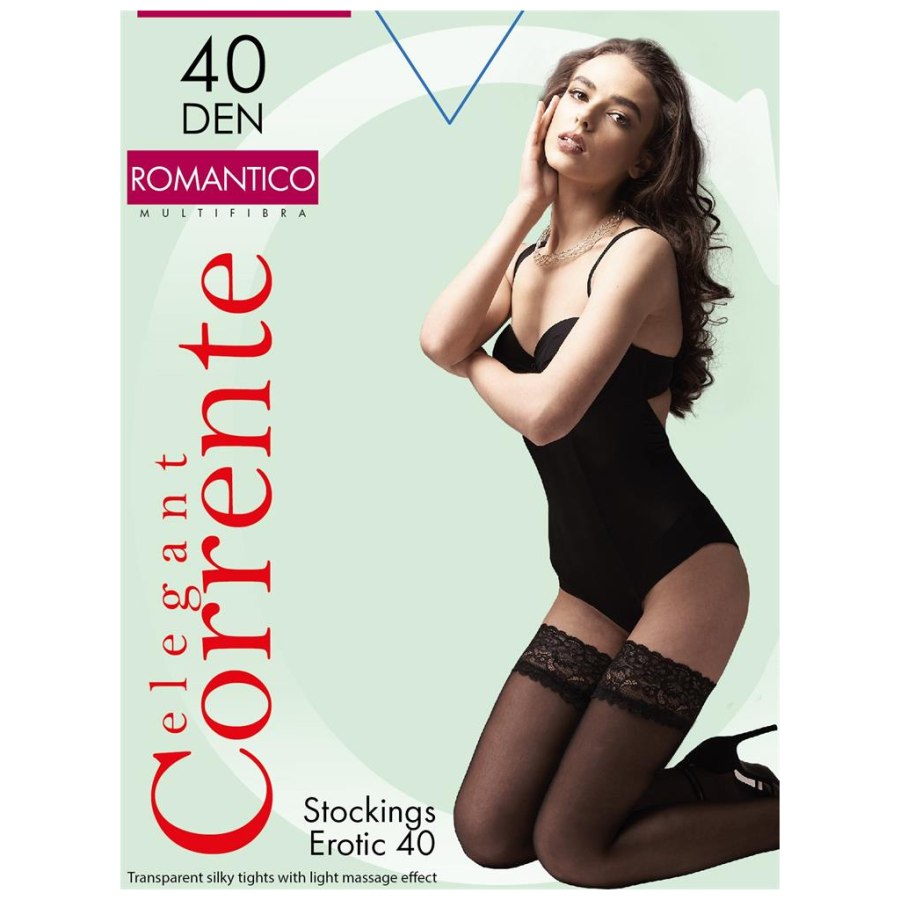 Панчохи Corrente Romantico 40 Den Visone - 1/2 (2204011811138)