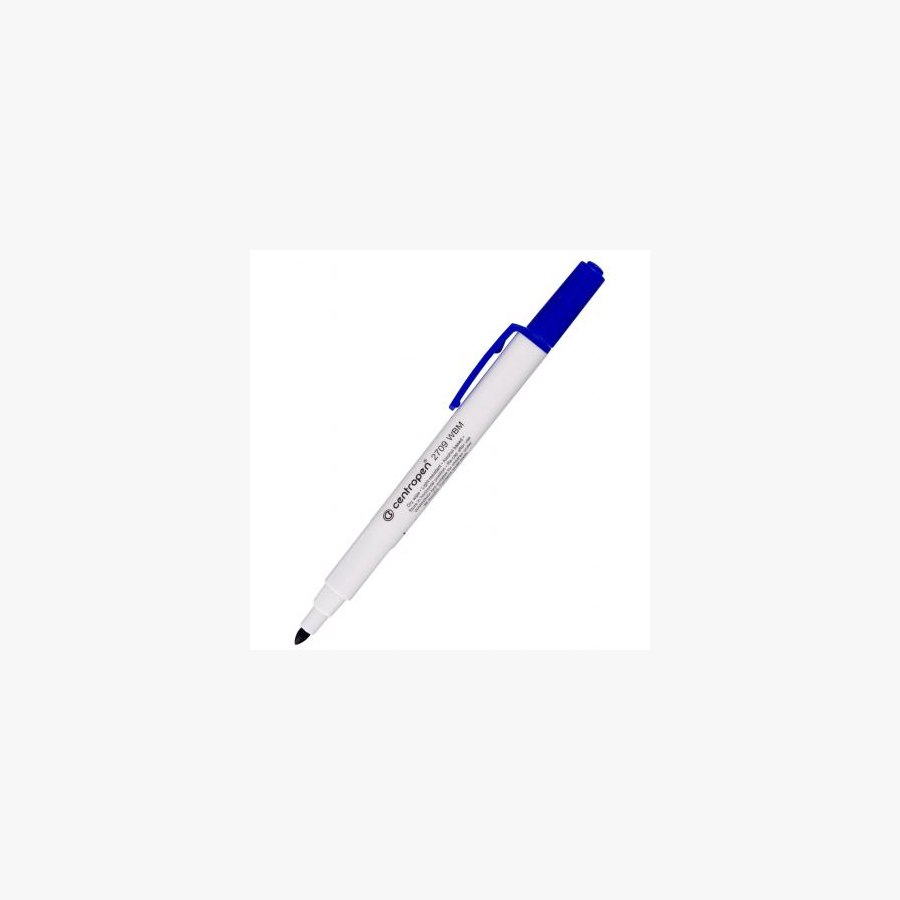 Маркер Centropen Board 2709 1-2 мм, round tip, blue (2709/03)