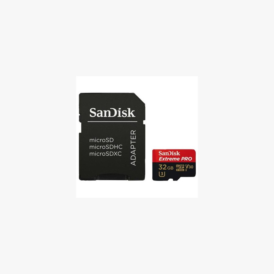 Карта пам'яті SanDisk 32GB microSD class 10 V30 A1 UHS-I U3 4K Extreme Pro (SDSQXCG-032G-GN6MA)