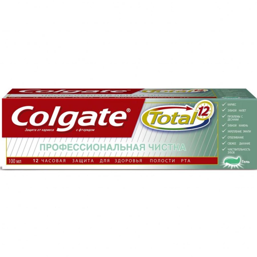 Зубна паста Colgate Total 12 Профессиональная чистка 100 мл (6920354805912)
