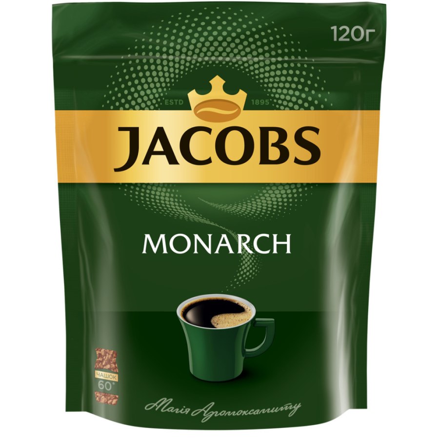 Кава Jacobs розчинна 120г, пакет (prpj.90946)