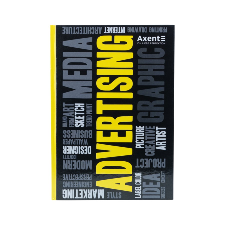 Канцелярська книга Axent Colors А4, 80 аркушів, клітинка, жовта (8421-06-A)