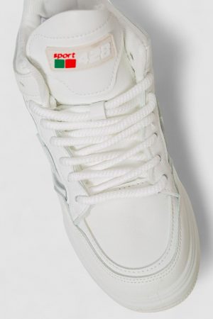 Кросівки жіночі на хутрі, колір білий, 243R106-1