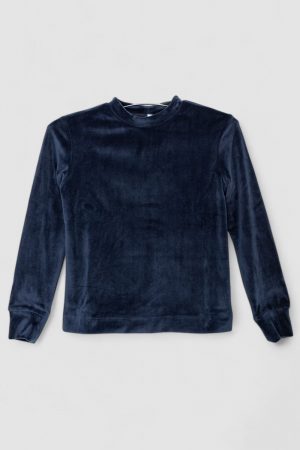 Спортивний костюм для дівчаток велюровий, колір темно-синій, 102R1522