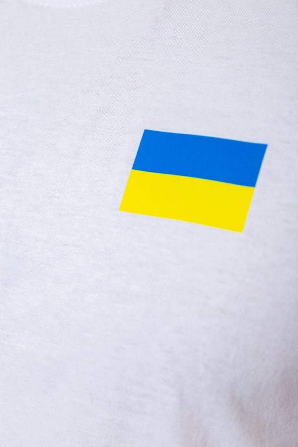 Футболка чоловіча патріотична, колір білий, 226R040 - Зображення 5