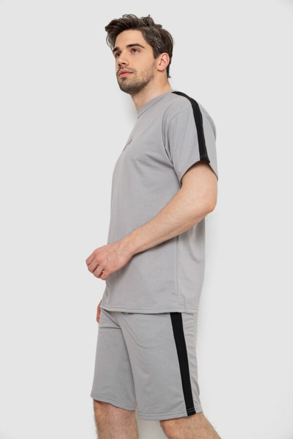Костюм чоловічий повсякденний, колір сірий, 238R1569 - Зображення 3