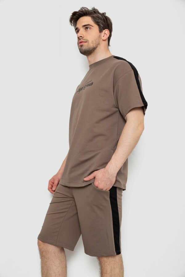 Костюм чоловічий повсякденний, колір мокко, 238R1569 - Зображення 3