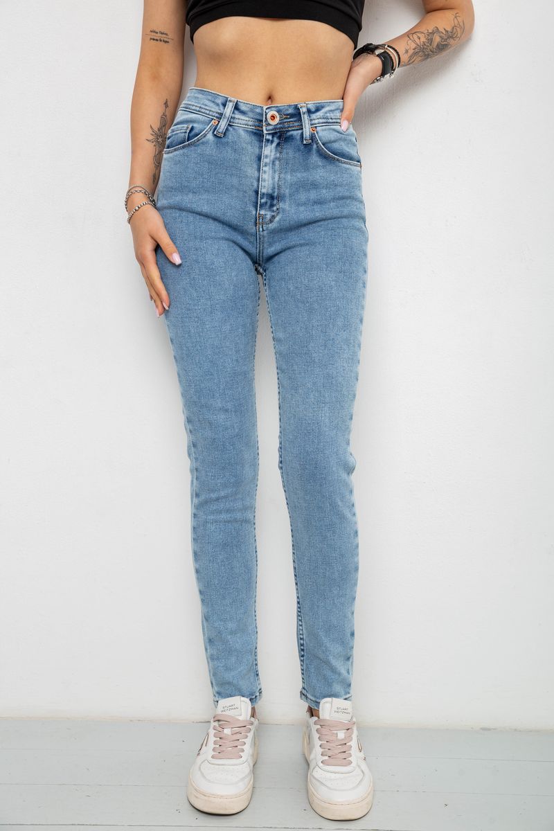 Джинси жіночі, колір блакитний, 182R1981