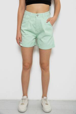Шорти жіночі джинсові, колір м’ятний, 182R1664
