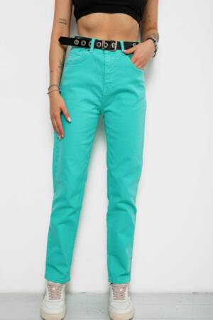 Джинси жіночі, колір м’ятний, 182R00308
