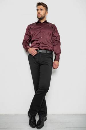 Сорочка чоловіча, колір бордовий, 214R3061