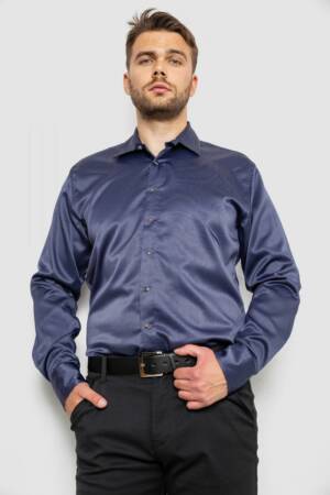 Сорочка чоловіча, колір синій, 214R3061